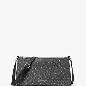 Michael Kors Gray Star Print Crossbody Bag